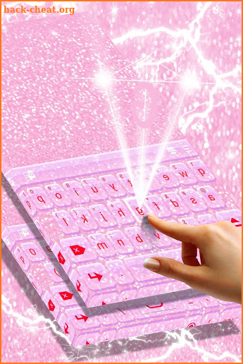 Baby Pink Glitter Keyboard screenshot