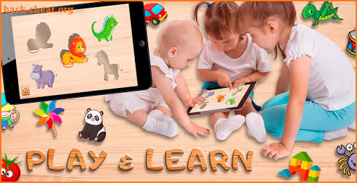 Baby Puzzles Wooden Blocks - baby games offline screenshot