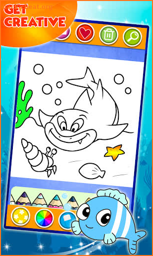 Baby Shark Coloring and Drawing screenshot