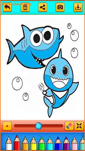 Baby Shark Drawing and Coloring for Kids screenshot