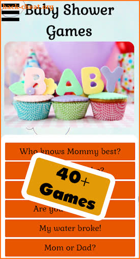 Baby Shower Games Full screenshot