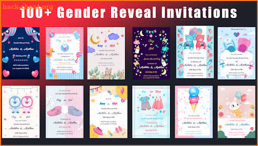 Baby Shower Invitation Card screenshot