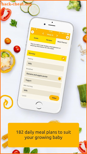 Baby weaning and recipes screenshot