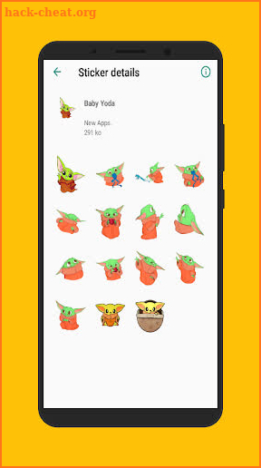 Baby Yoda | WAStickerApps screenshot