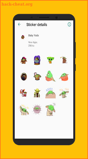 Baby Yoda | WAStickerApps screenshot