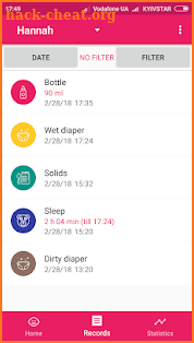 BabyAppy: formula feeding, sleep and diapers screenshot