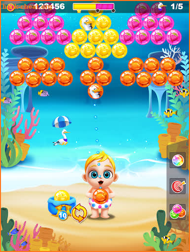 Baby's Bubble Shooter - Save the Storks! screenshot