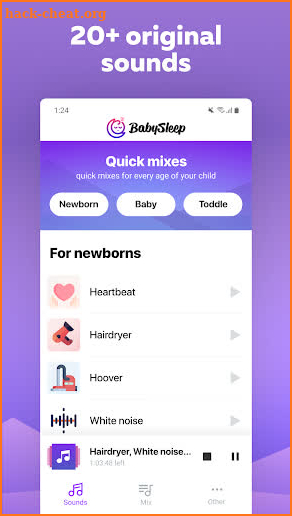 BabySleep - Sounds for sleep screenshot