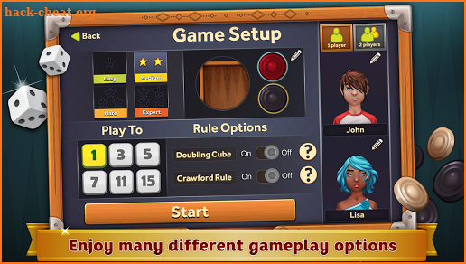 Backgammon Deluxe screenshot