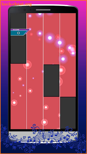 Bad Bunny Piano Tile game screenshot