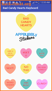 Bad Candy Hearts Keyboard Stickers for Gboard screenshot