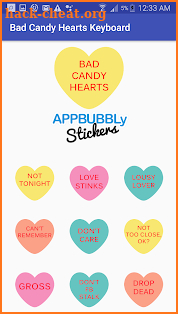 Bad Candy Hearts Keyboard Stickers for Gboard screenshot