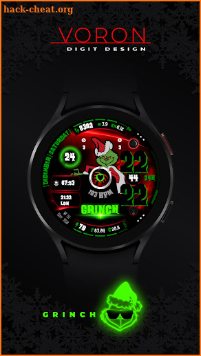 Bad Grinch Christmas WatchFace screenshot