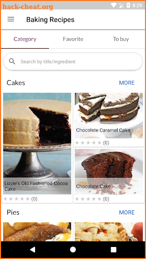 Baking Recipes screenshot