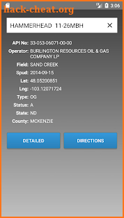 Bakken Well Navigator screenshot