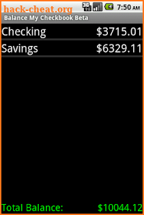 Balance My Checkbook Pro screenshot