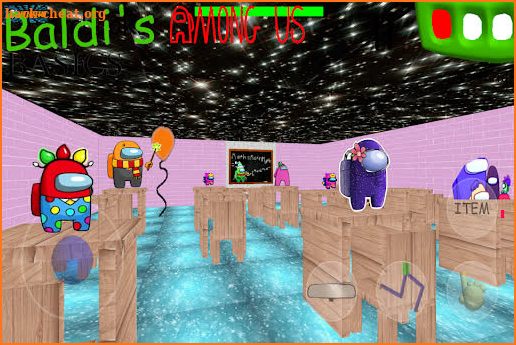 Baldi's Basics Classic In Among Us screenshot