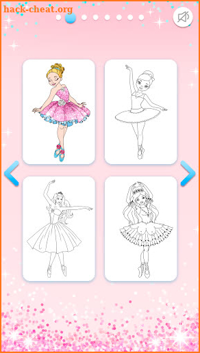 Ballerina Coloring Book Glitter - Girl Games screenshot