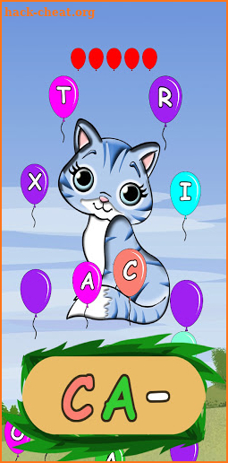 Balloon Pop : Kids Word Game (Animals Version) screenshot