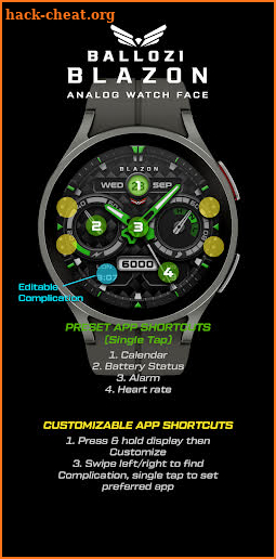 BALLOZI Blazon Watch Face screenshot