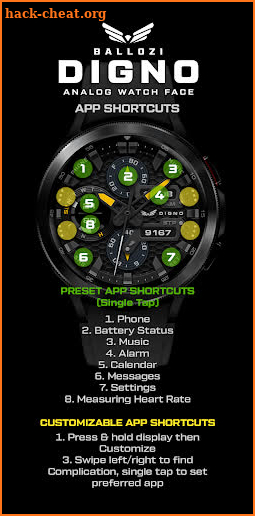 BALLOZI Digno Watch Face screenshot