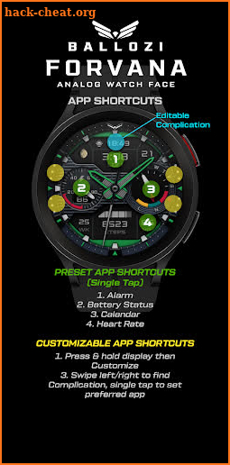 BALLOZI FORVANA Watch Face screenshot