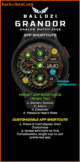 BALLOZI GRANDOR Watch Face screenshot