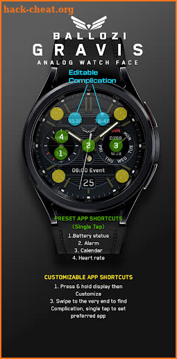 BALLOZI GRAVIS Watch Face screenshot