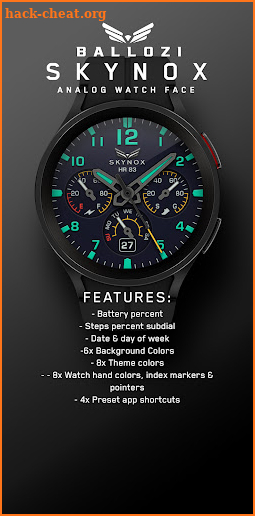 BALLOZI Skynox Watch Face screenshot