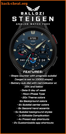 BALLOZI Steigen Watch Face screenshot