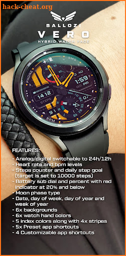 BALLOZI Vero Watch Face screenshot