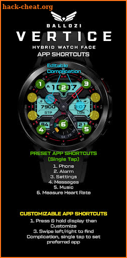 BALLOZI Vertice Watch Face screenshot