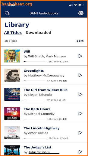 BAM! Audiobooks screenshot