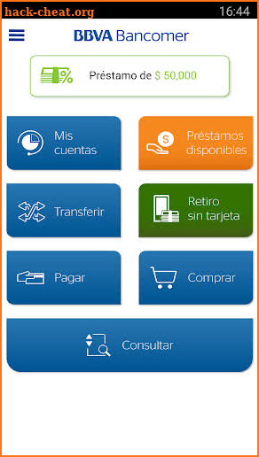 Bancomer móvil. Operaciones sin ir al banco screenshot