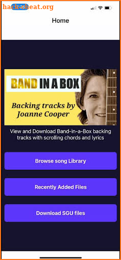 Band-in-a-Box Backing Tracks screenshot