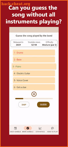 Bandle - Guess the song screenshot