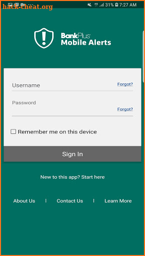 BankPlus Mobile Alert screenshot
