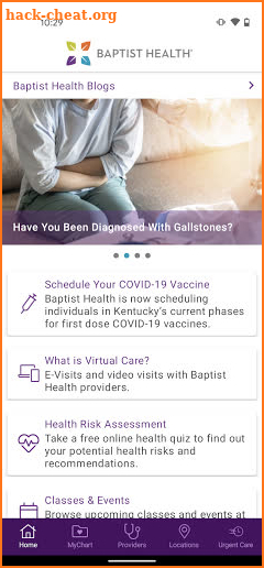 Baptist Health MyHealth screenshot