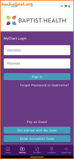 Baptist Health MyHealth screenshot