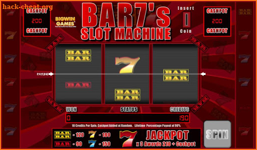 Bar7's Slot Fruit Machine HD screenshot