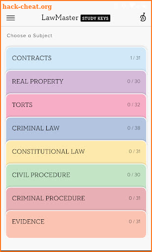 BARBRI LawMaster Study Keys screenshot