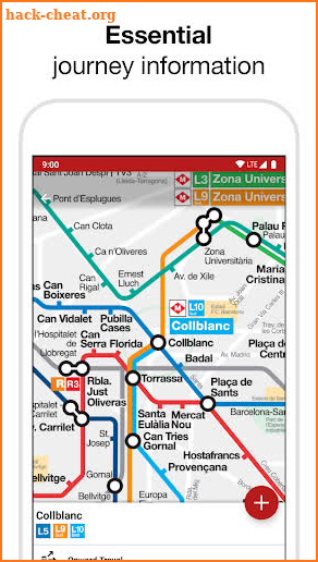 Barcelona Metro - TMB map and route planner screenshot