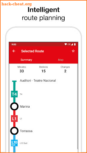 Barcelona Metro - TMB map and route planner screenshot