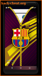 Barcelona zipper lock screen screenshot