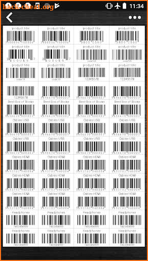 Barcode Maker PDF (generate barcodes & export PDF) screenshot