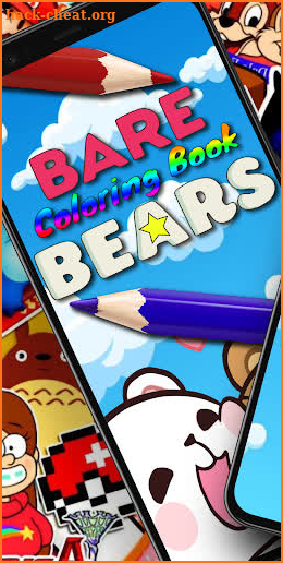 Bare bears coloring book screenshot