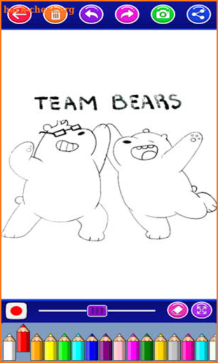 Bare Bears Coloring Book screenshot