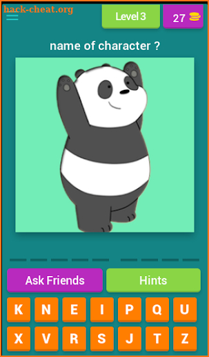 bare bears guess characters screenshot