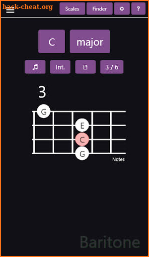 Baritone Chords & Scales screenshot