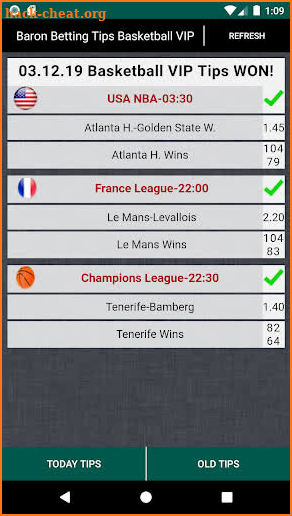 Baron Betting Tips Basketball VIP screenshot